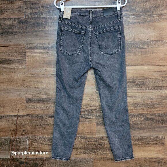 Madewell Jeans 28 Skinny Crop 10" High Rise Tummy Control Oakwood Wash MC519 NWT - Picture 2 of 15